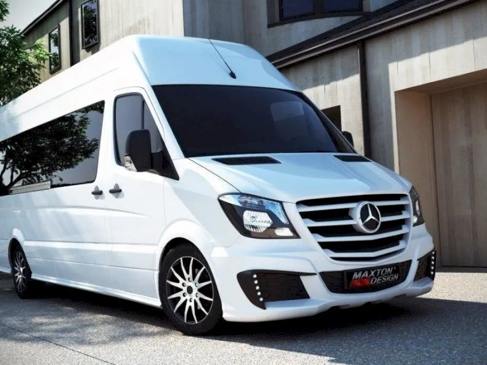 Maxton Design Front Bumper + Separate Grill Mercedes Sprinter Standard Mk2 Facelift 1