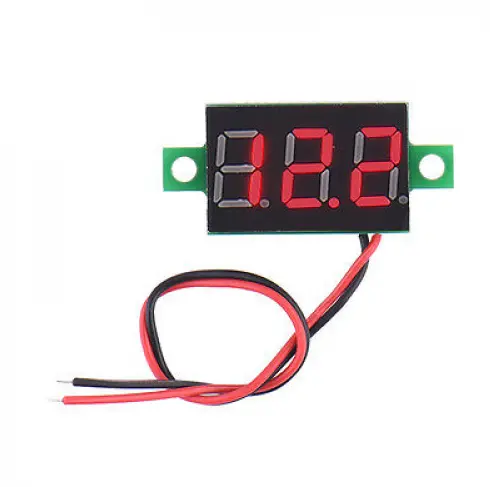 Voltmeter Red 0.28 Inch 4.5-30V Two Wire Dc 1