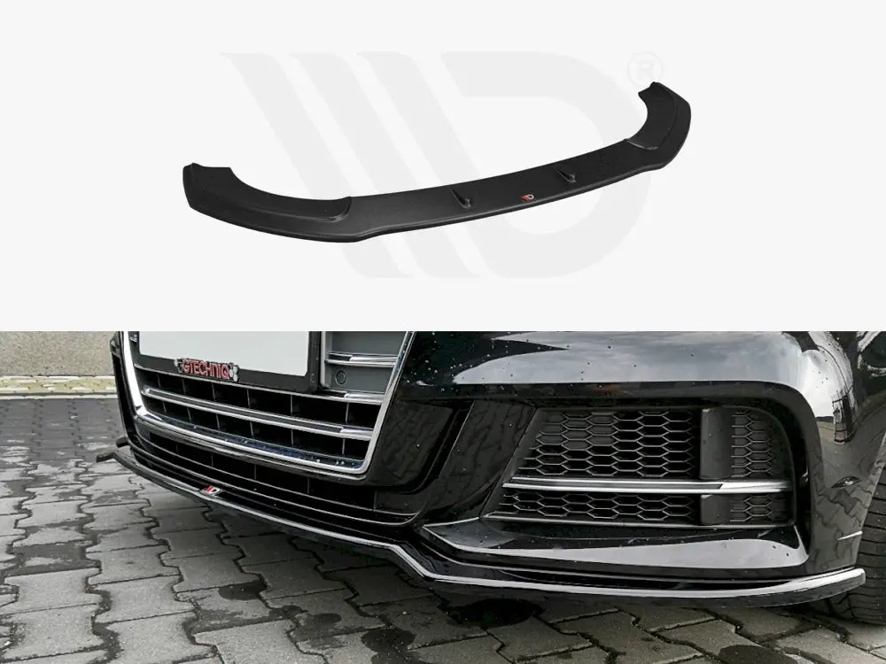 Maxton Design Front Splitter V.2 Audi S3 / A3 S-Line 8V Facelift Sedan (2016-2020) 1