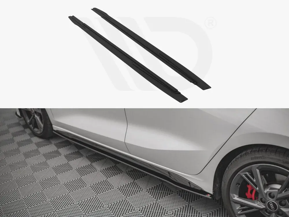 Maxton Design Street Pro Side Skirts Diffusers Audi S3 / A3 S-Line 8Y (2020-) 1