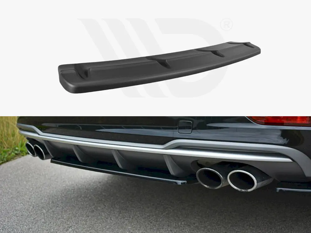 Maxton Design Central Rear Splitter Audi S3 8V Fl Sedan (2017-) 1