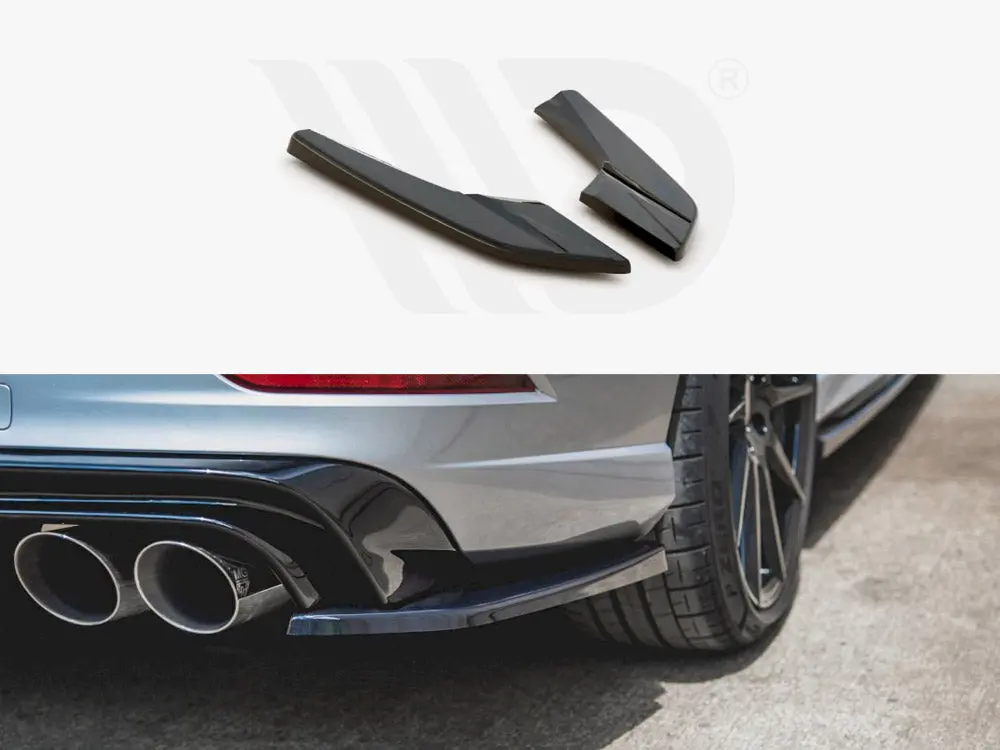 Maxton Design Rear Side Splitters V.2 Audi S3 Sedan 8V Facelift (2016-2020) 1