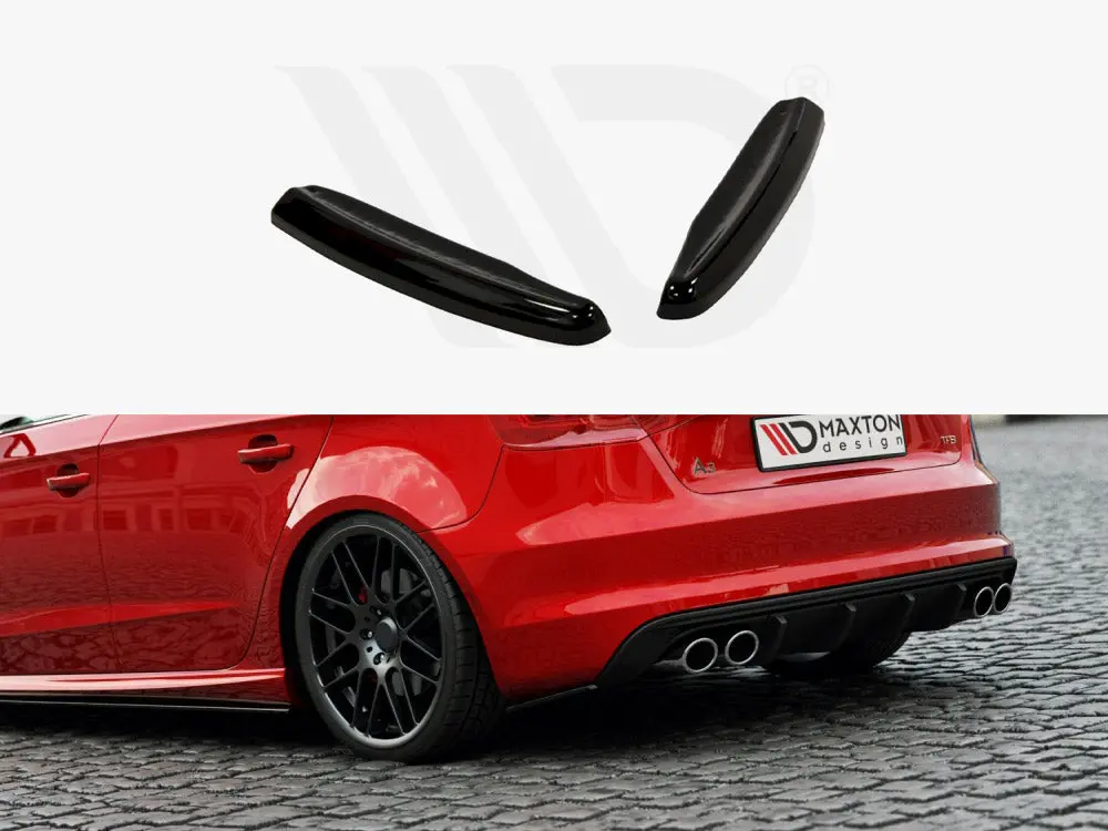 Maxton Design Rear Side Splitters Audi S3 / A3 S-Line 8V Hatchback / Sportback 1