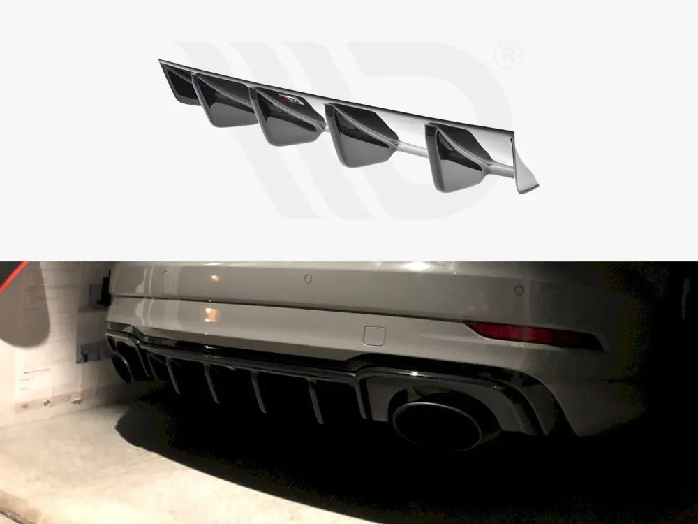 Maxton Design Rear Diffuser Audi Rs3 8V Facelift Sedan (2017-20) 1