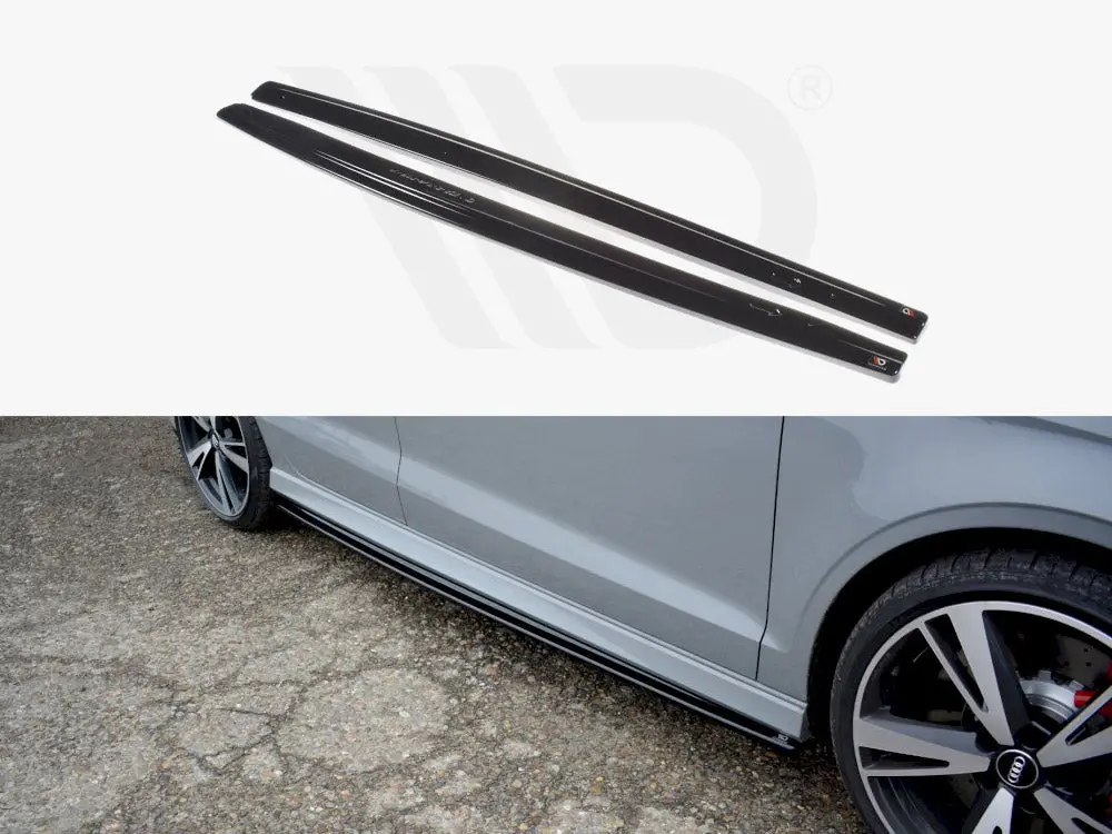 Maxton Design Side Skirts Diffusers Audi Rs3 8V Facelift Sedan (2017-20) 1