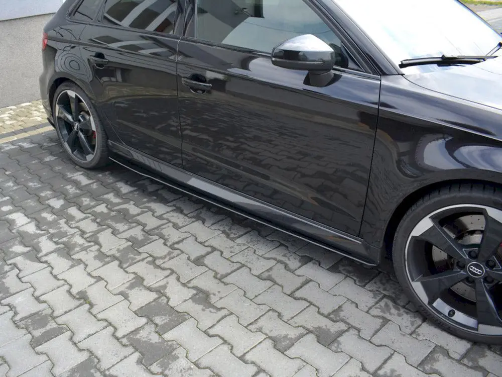 Maxton Design Racing Side Skirts Diffusers V.1 Audi Rs3 8V Facelift Sportback (2017-20) 2