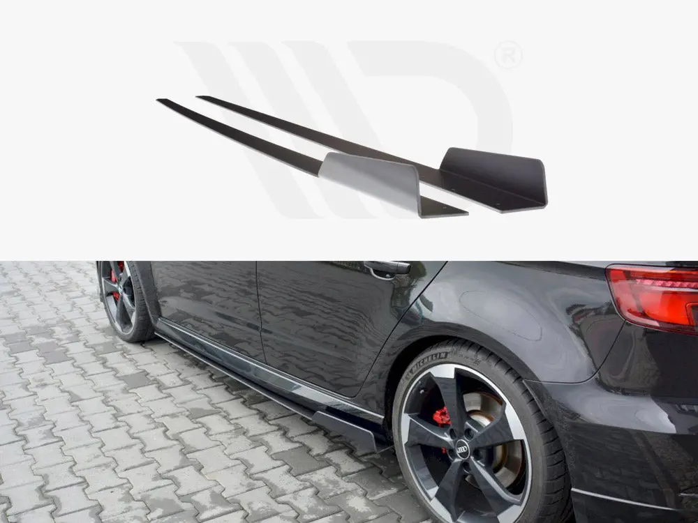 Maxton Design Racing Side Skirts Diffusers V.2 Audi Rs3 8V Facelift Sportback (2017-20) 1