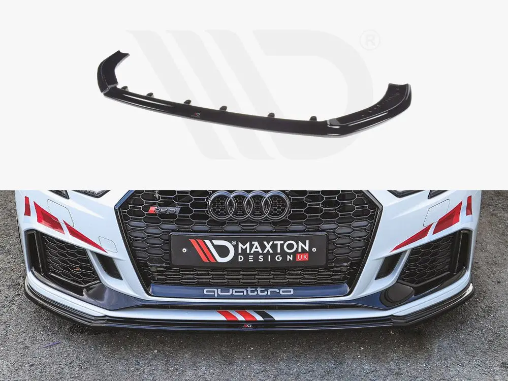 Maxton Design Front Splitter V.2 Audi Rs3 8V Facelift Sportback (2017-2020) 1