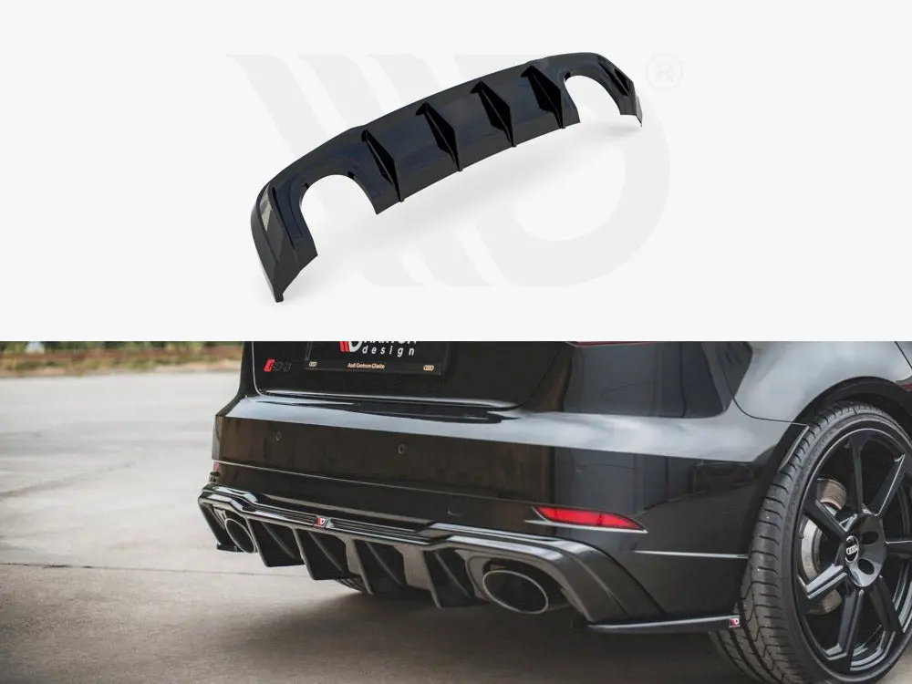 Maxton Design Rear Valance V.2 Audi Rs3 8V Sportback Facelift (2017-Up) 1