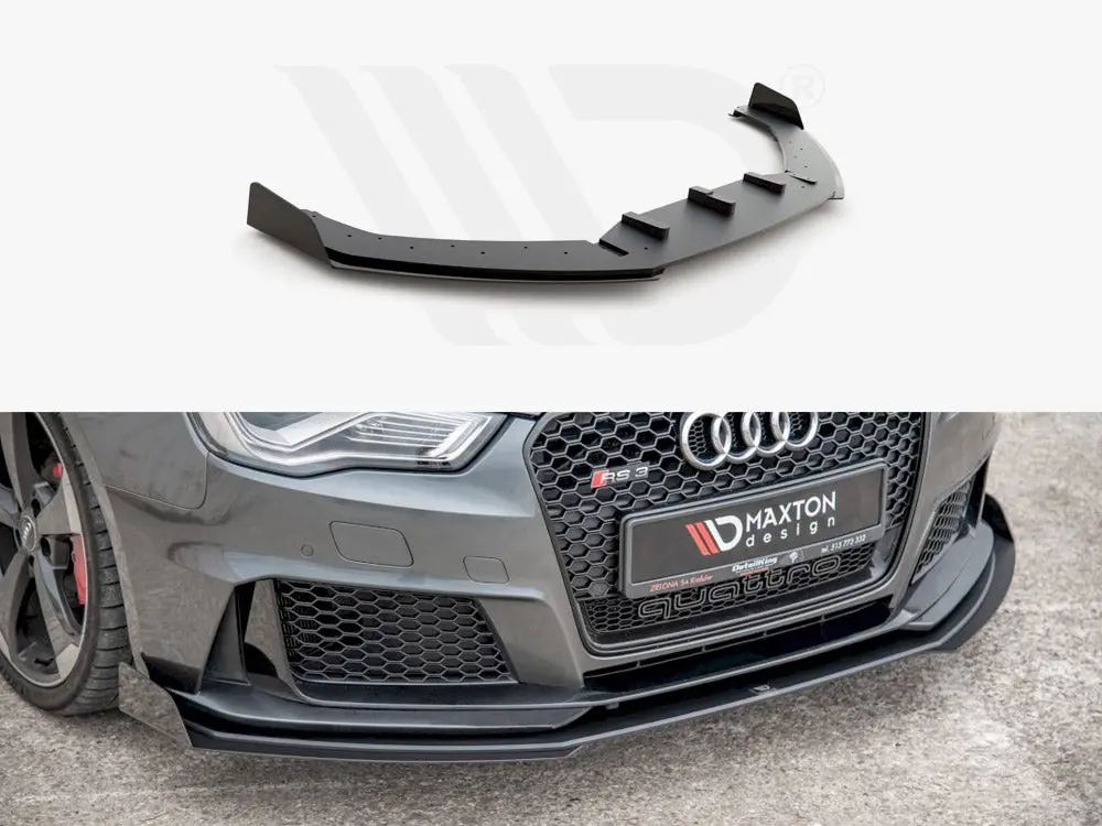 Maxton Design Racing Front Splitter (+Flaps) Audi Rs3 8V Sportback (2015-2016) 1