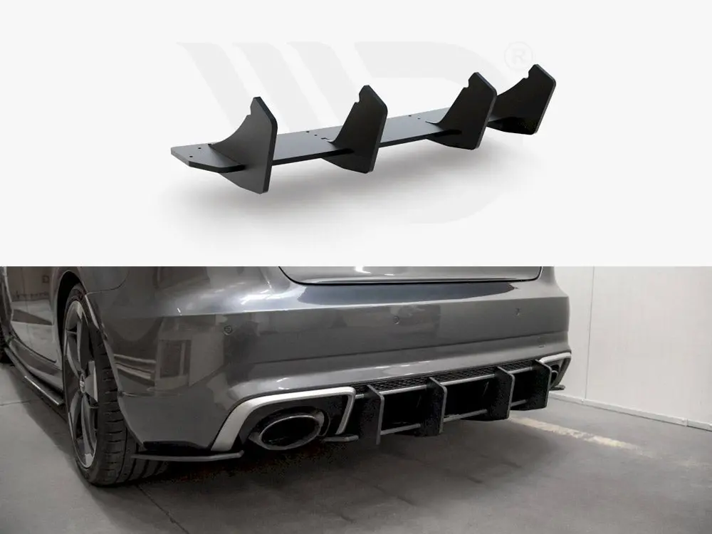 Maxton Design Racing Rear Diffuser V2 Audi Rs3 8V Sportback (2015-2016) 1