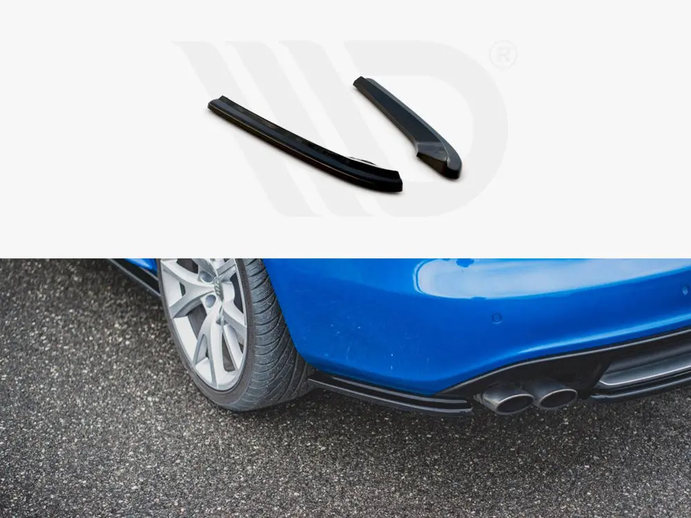 Maxton Design Rear Side Splitters Audi S4/ A4 S-Line B8 Sedan (2008-2011) 1