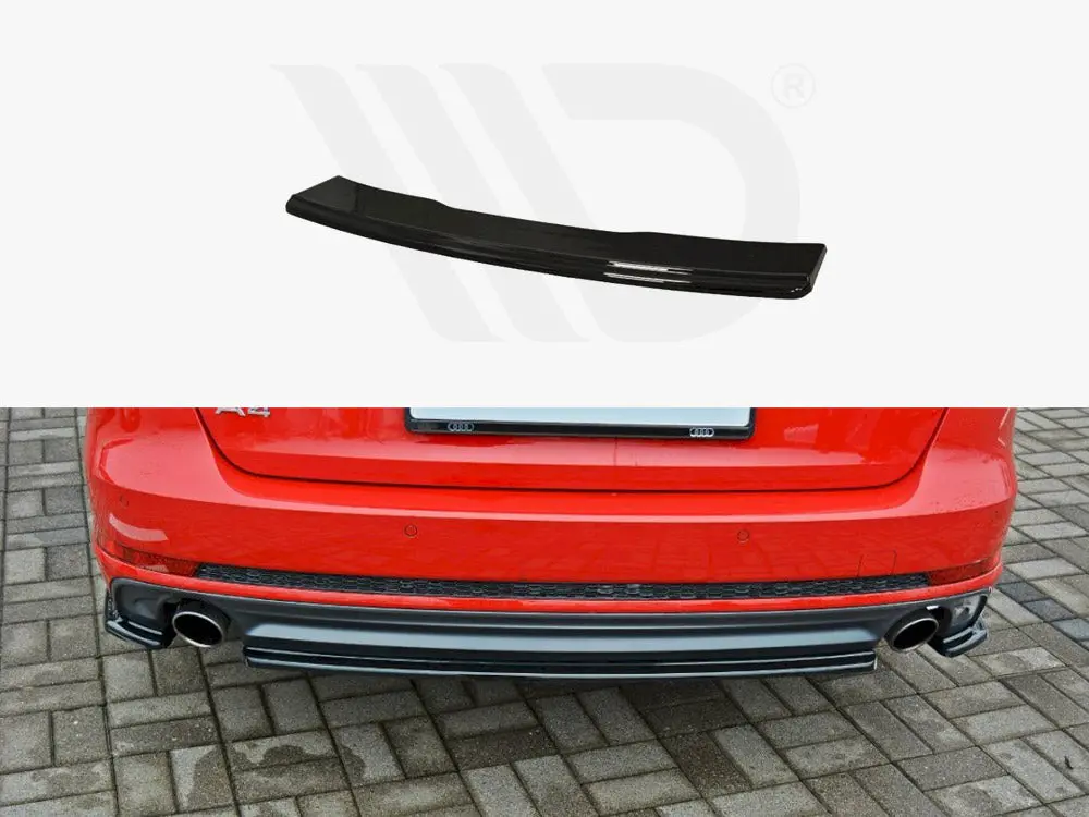 Central Rear Splitter Audi A4 S-Line B9 Avant 1