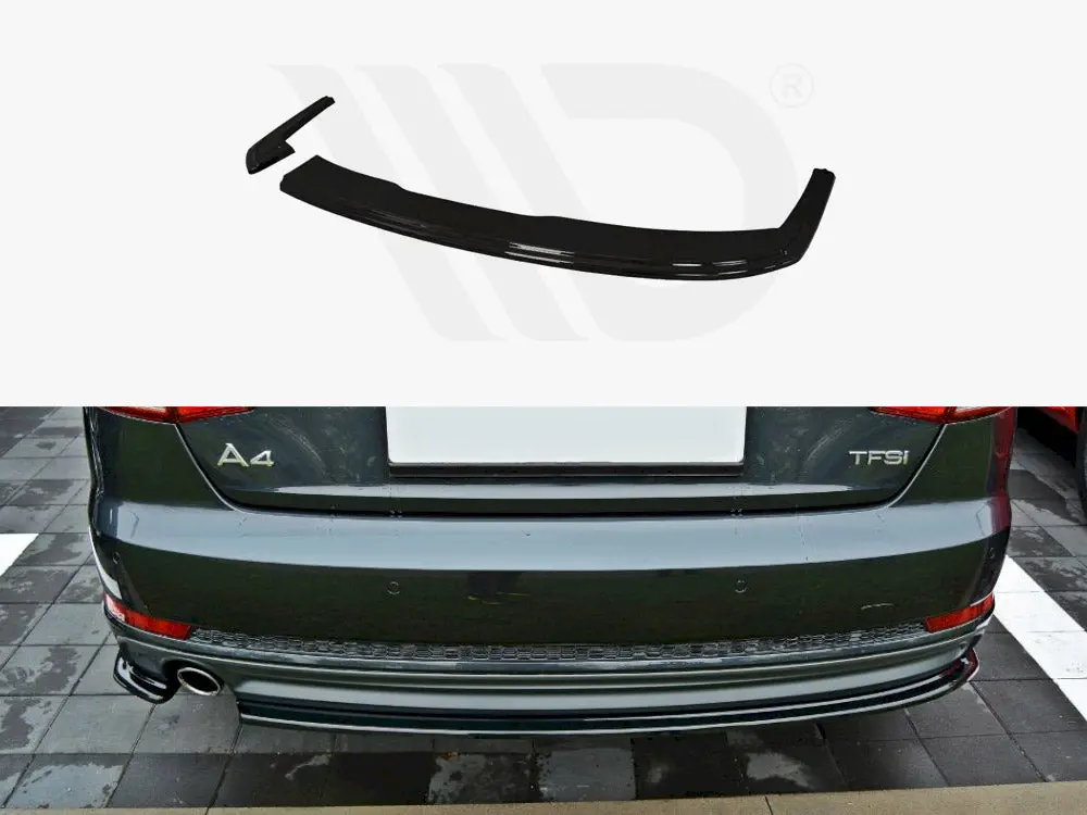 Maxton Design Rear Splitter Audi A4 B9 S-Line Sedan 1