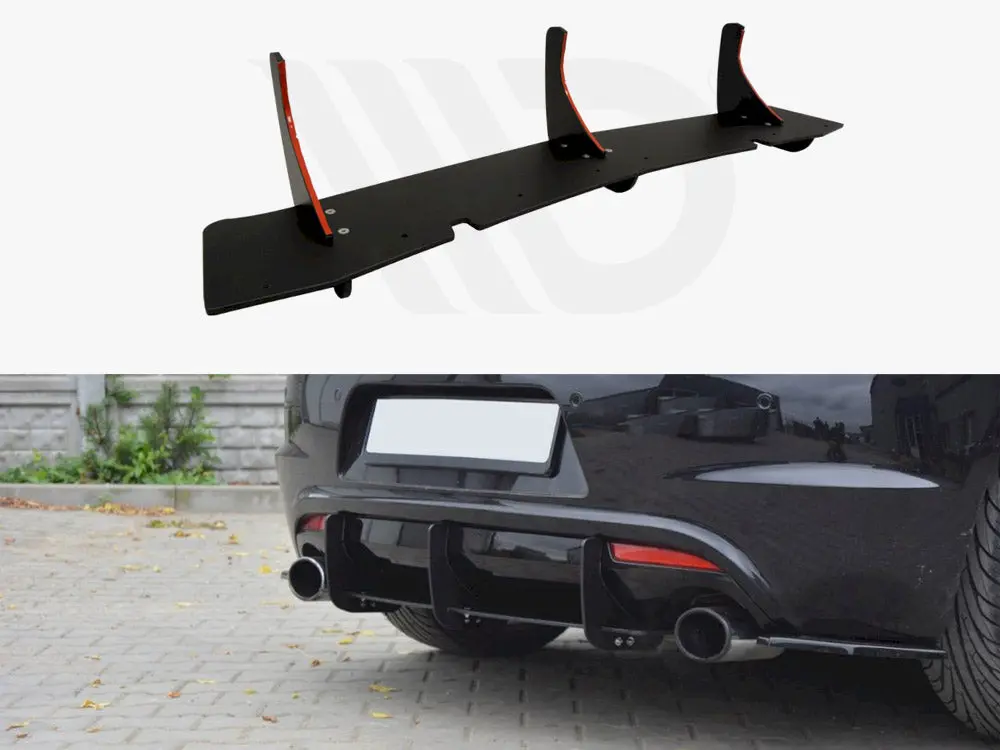 Vw Scirocco R Rear Diffuser & Rear Side Splitters 1