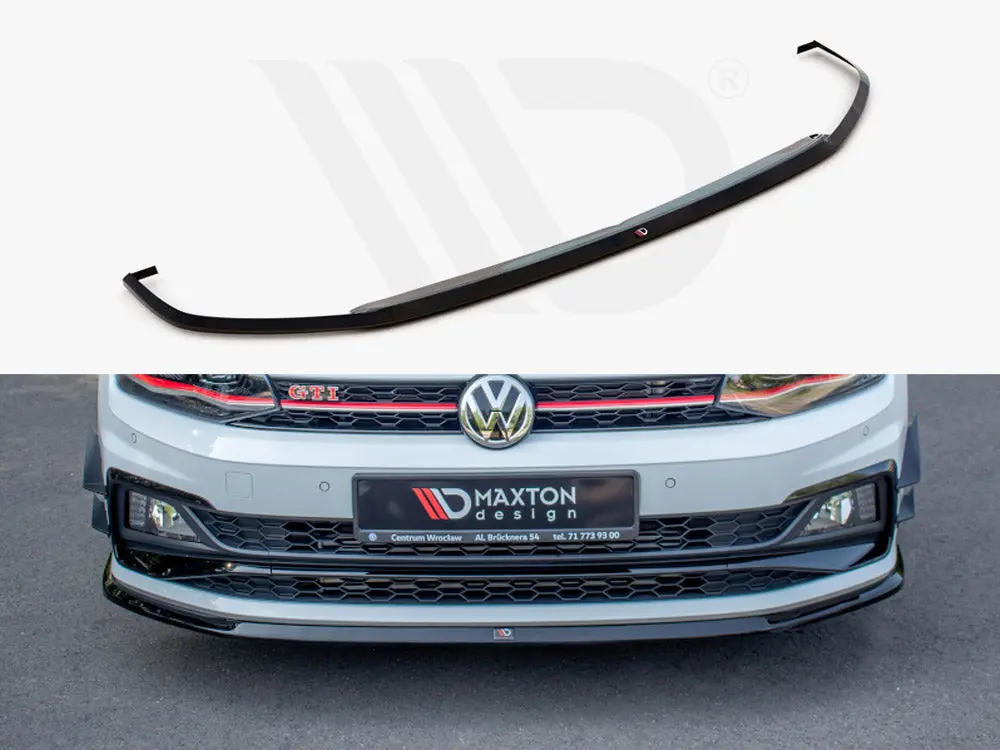 Maxton Design Front Splitter V.3 Vw Polo Mk6 Gti (2017-2021) 1