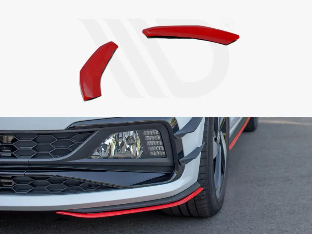 Maxton Design Front Splitter V.5 Vw Polo Mk6 Gti (2017-2021) 1