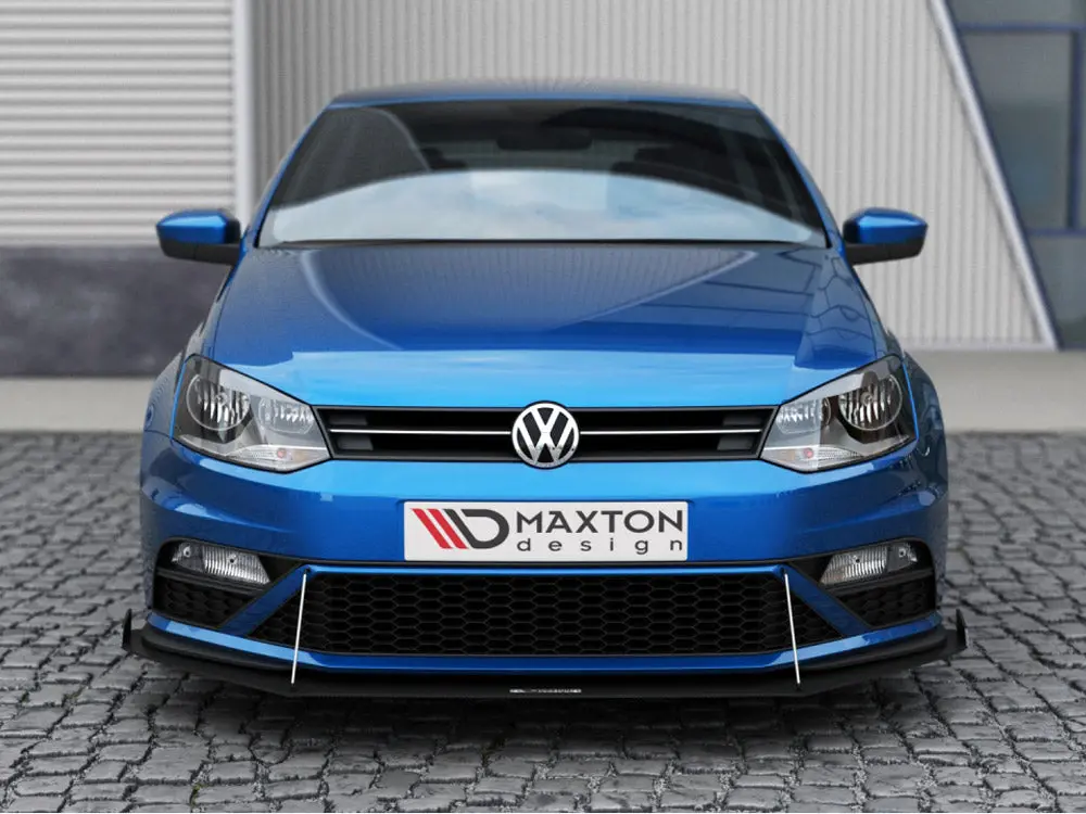 Maxton Design Front Racing Splitter Vw Polo Mk5 Gti Facelift (With Wings) (2015-2017) 2