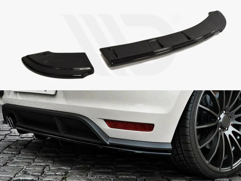 Maxton Design Rear Splitter Vw Polo Mk5 Gti Facelift (With A Vertical Bar) (2015-2017) 1