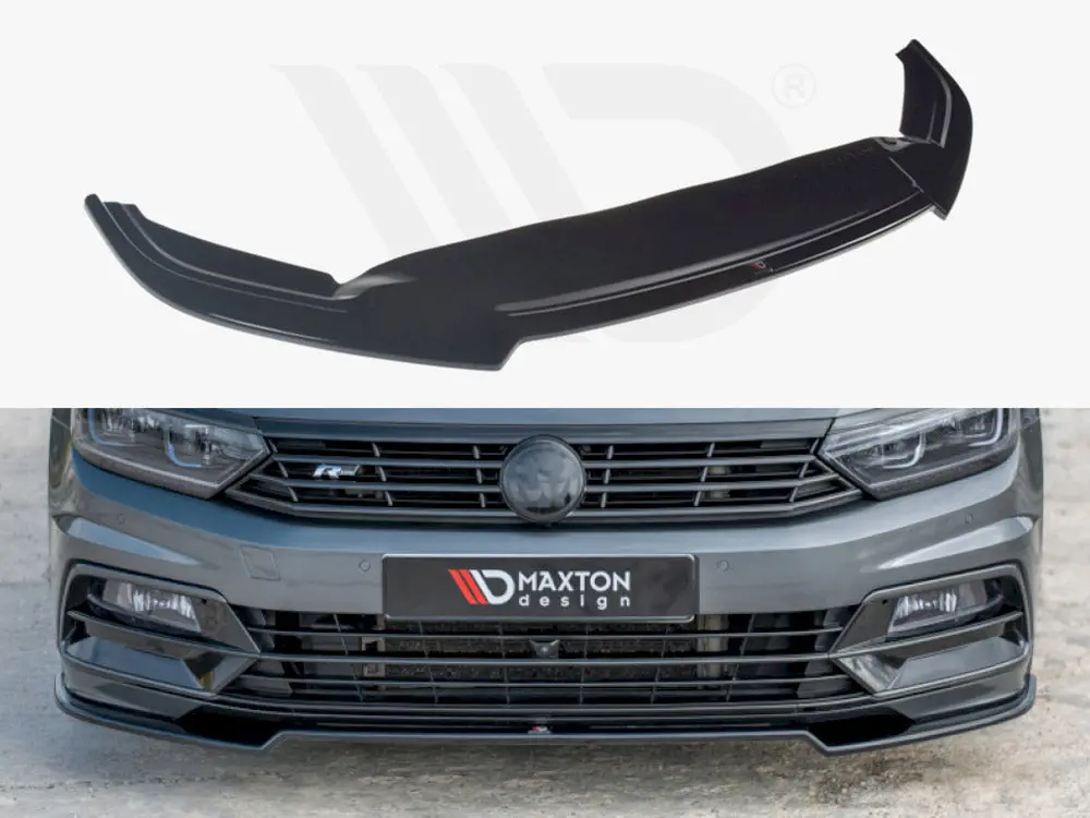 Maxton Design Front Splitter V.2 Volkswagen Passat R-Line B8 (2015-19) 1