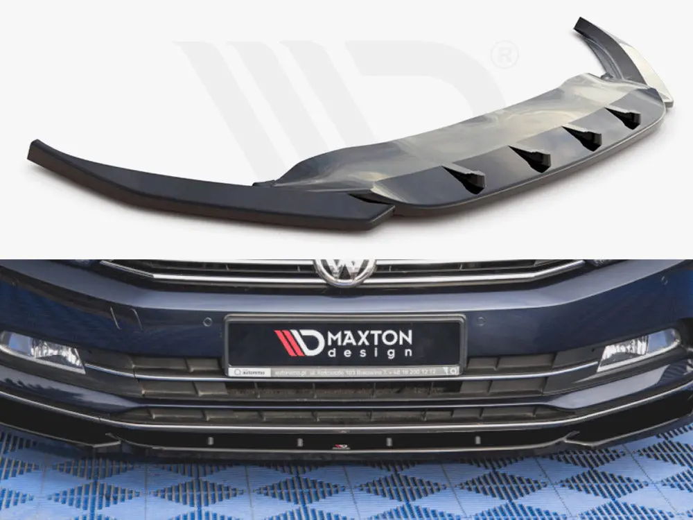 Maxton Design Front Splitter V.1 Vw Passat B8 (2014-2019) 1