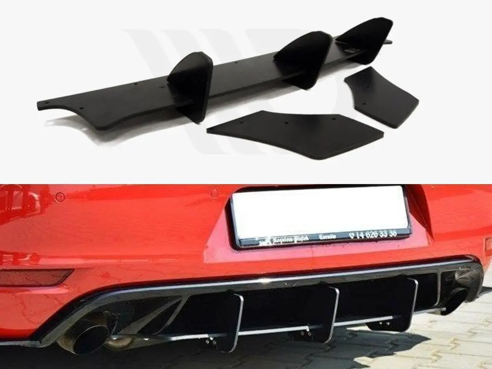 Rear Diffuser & Rear Side Splitters Vw Golf Mk6 Gti / 35Th 1