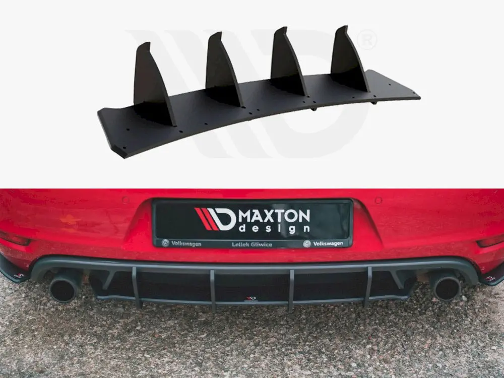 Maxton Design Street Pro Rear Diffuser V.2 Vw Golf Gti Mk6 1