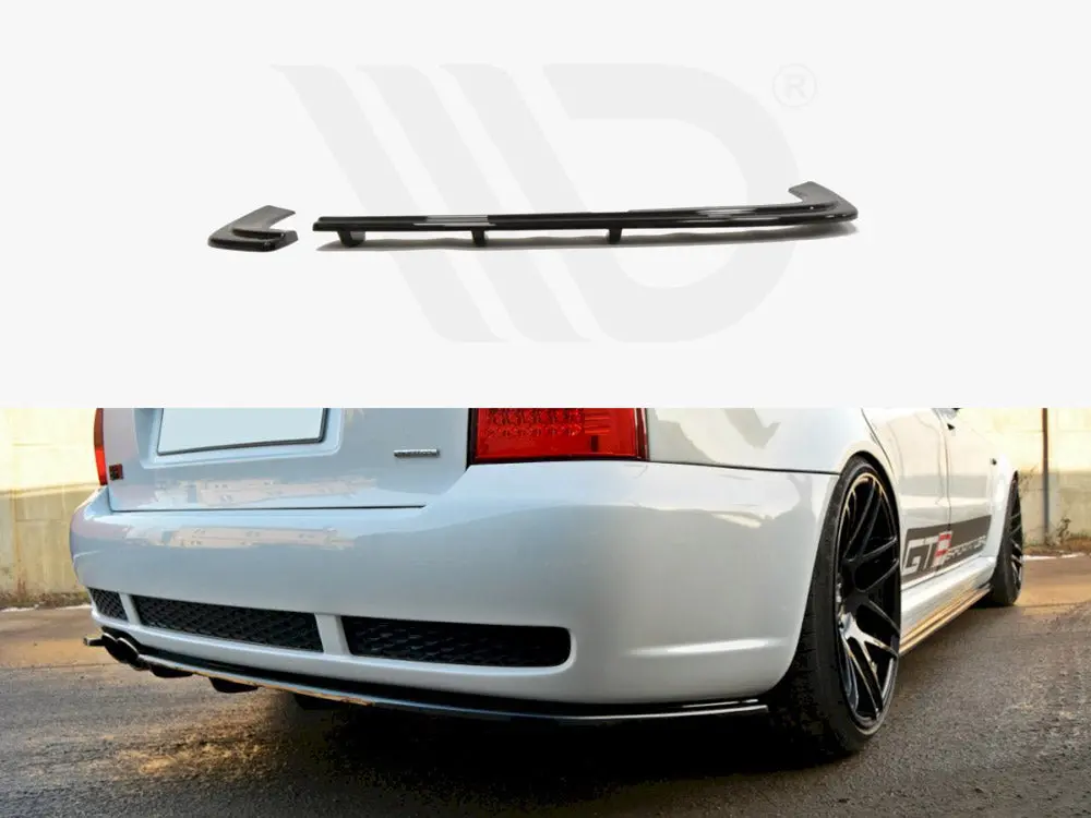 Maxton Design Rear Splitter Audi Rs4 B5 (With A Vertical Bar) 1