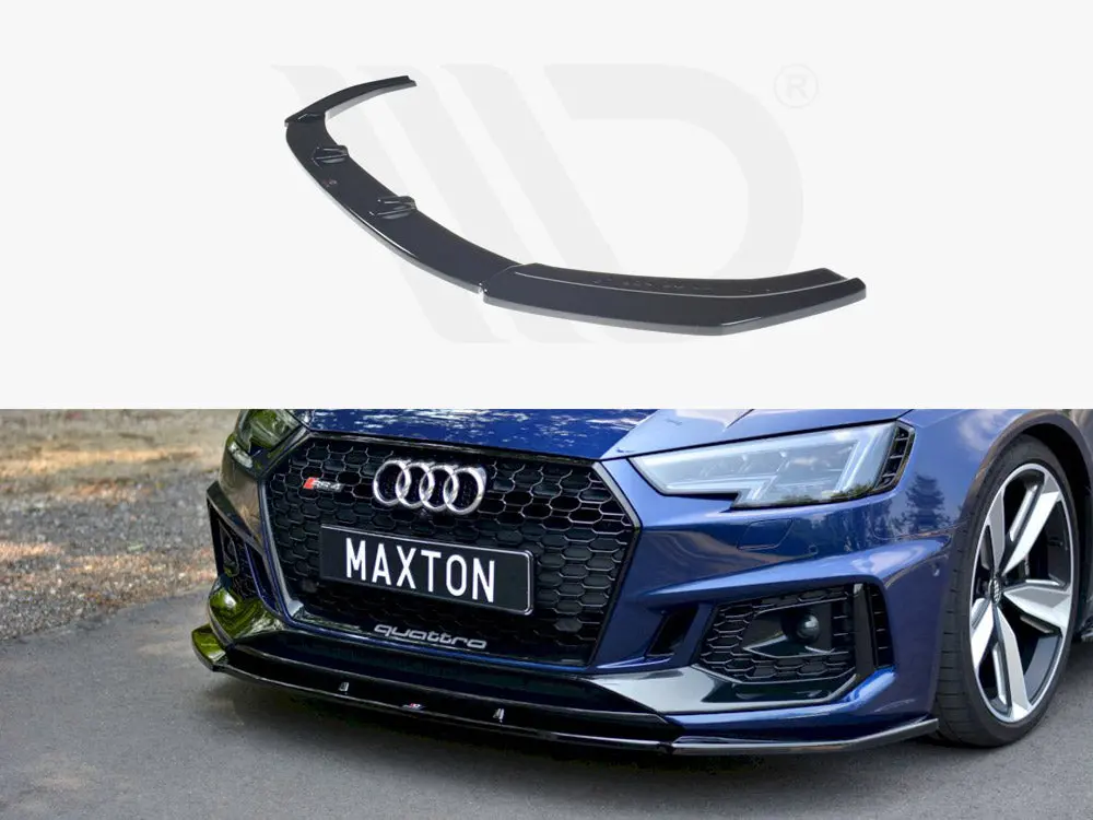 Maxton Design Front Splitter V.1 Audi Rs4 B9 (2017-2019) 1