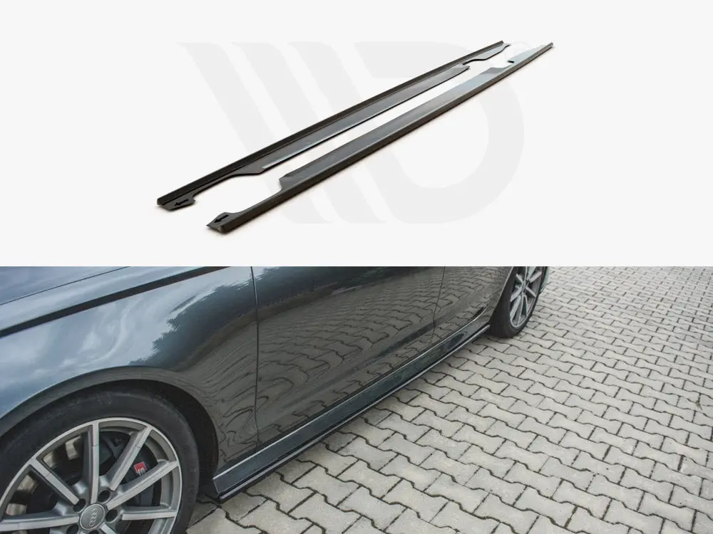 Maxton Design Side Skirt Diffusers Audi S6/ A6 S-Line C7 Facelift 1