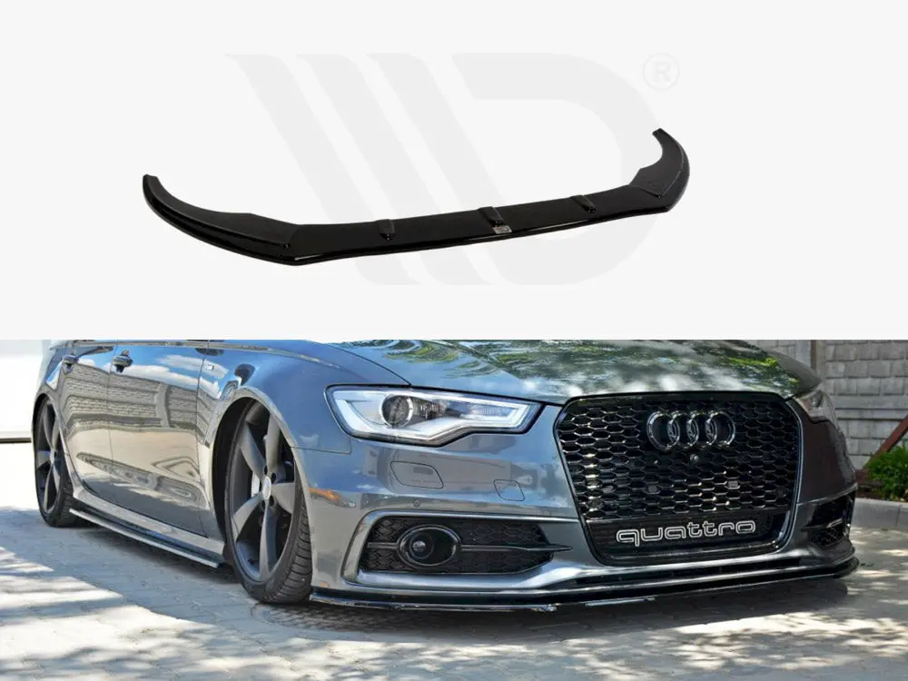 Maxton Design Front Splitter V.1 Audi S6 / A6 C7 S-Line (2011-2014) 1