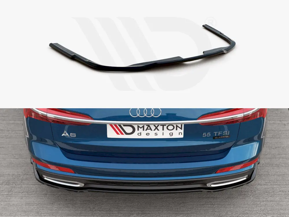 Central Rear Splitter Audi A6 S-Line Avant C8 1