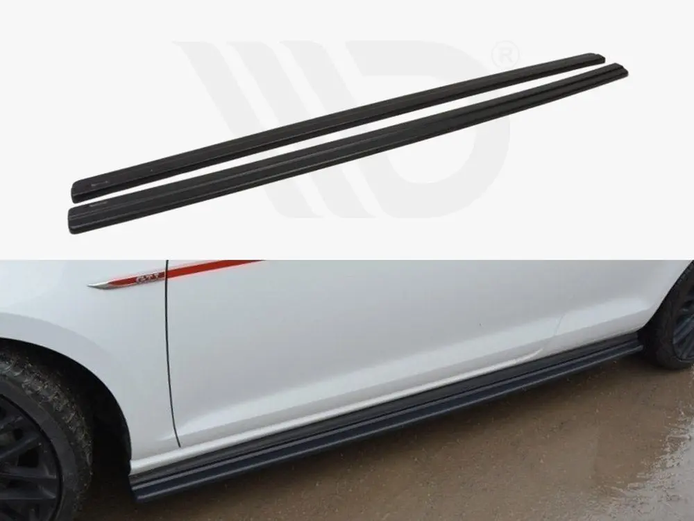 Maxton Design Side Skirt Diffusers V.1 Volkswagen Golf Gti / Gtd Mk7 / Mk7 Facelift (Wide) 1