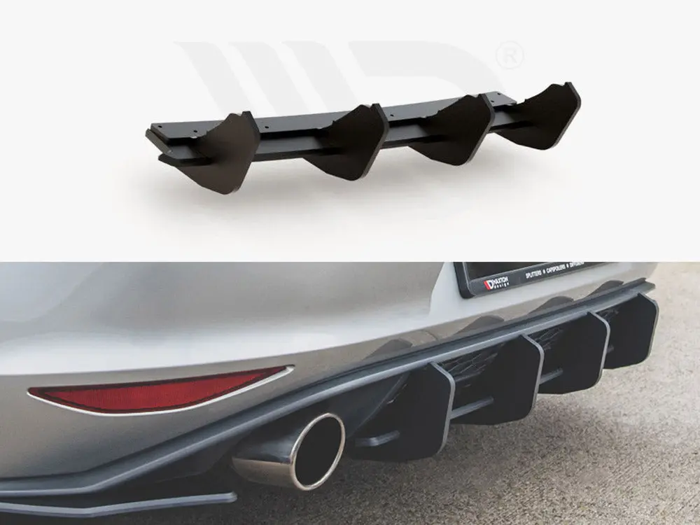 Maxton Racing Rear Diffuser V.2 Vw Golf Mk 7 Gti 2013-2016 1
