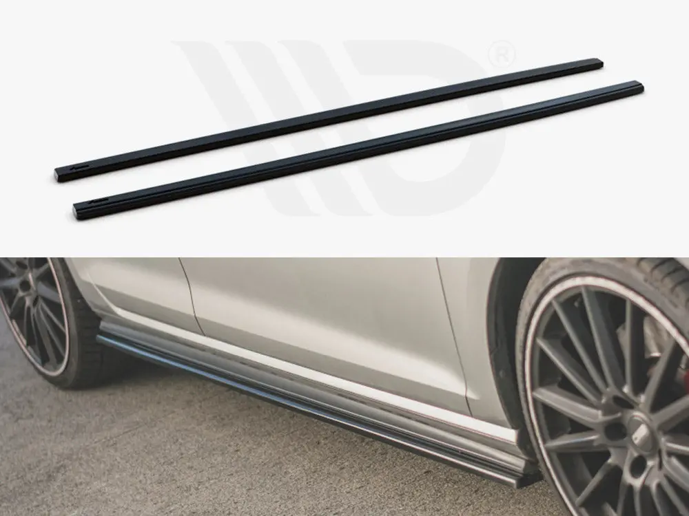 Maxton Design Side Skirt Diffusers V.2 Volkswagen Golf Gti / Gtd Mk7 / Mk7 Facelift (Narrow) 1