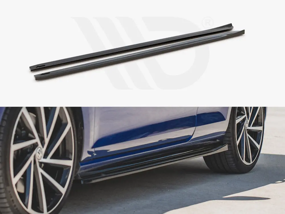 Maxton Design Side Skirts Diffusers V.4 Vw Golf 7 R / R-Line Facelift 1