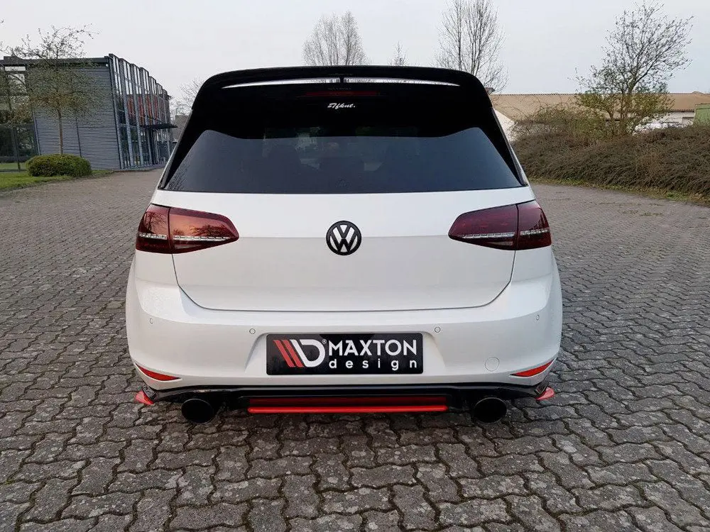 Maxton Design Central Rear Splitter Vw Golf Mk7 Gti Clubsport (2016-2017) 1