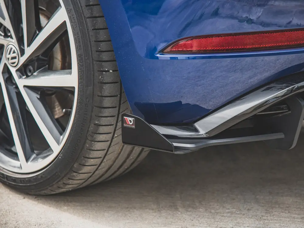 Maxton Racing Rear Side Splitters + Flaps Vw Golf 7 R Facelift (2017-2020) 2