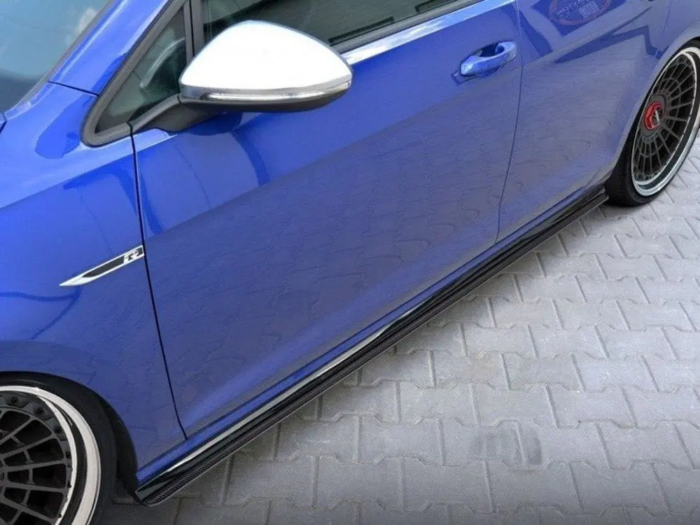 Maxton Design Racing Side Skirts Diffusers Vw Golf 7 R / R-Line Facelift 1