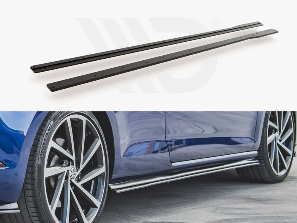 Maxton Racing Side Skirts Diffusers Vw Golf 7 R / R-Line Facelift 1