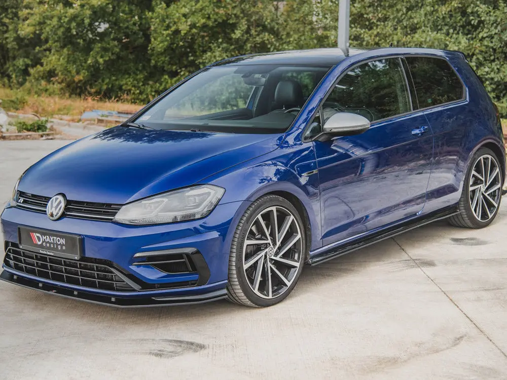 Maxton Racing Side Skirts Diffusers Vw Golf 7 R / R-Line Facelift 2