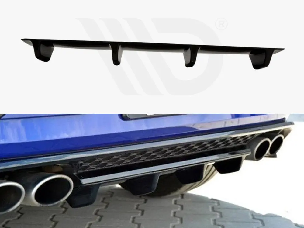 Maxton Design Central Rear Splitter Vw Golf Vii R (Facelift) (2017-) 1