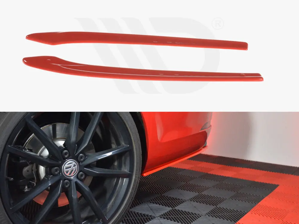 Maxton Design Rear Side Splitters V.2 Vw Golf 7 R Variant Facelift 1