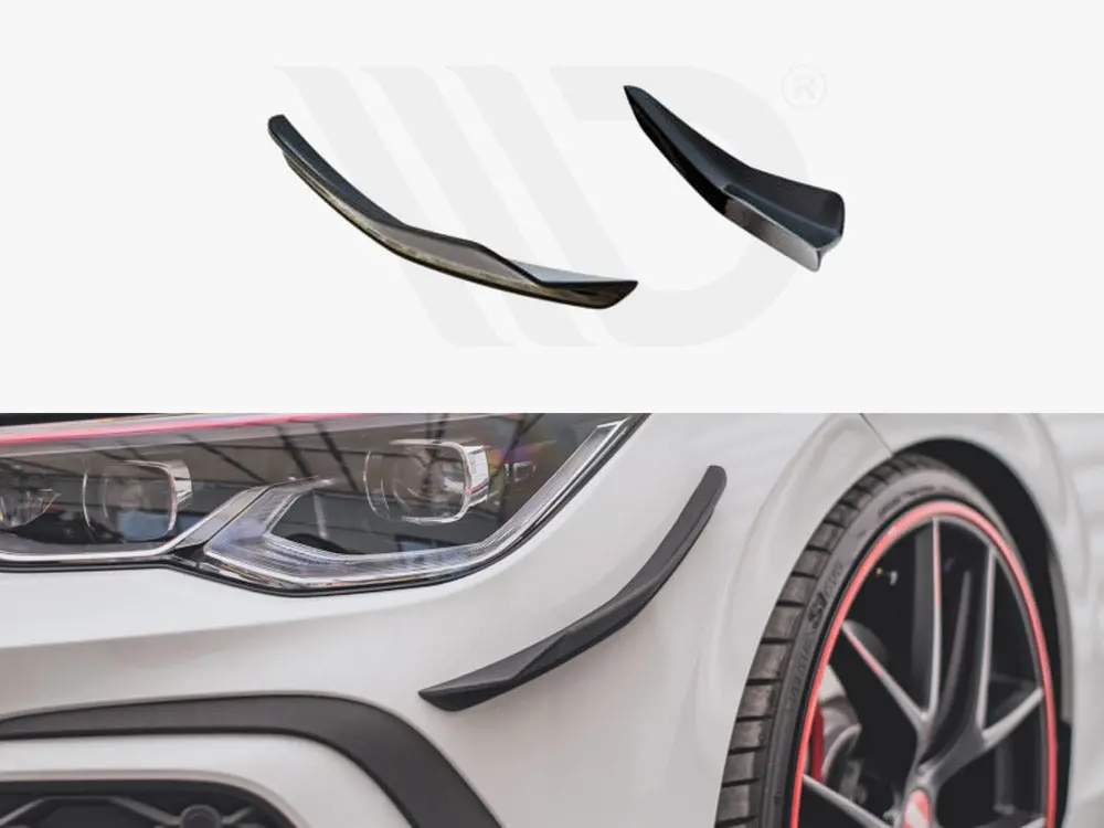 Maxton Design Front Bumper Wings (Canards) Vw Golf 8 Gti / R-Line (2020-) 1