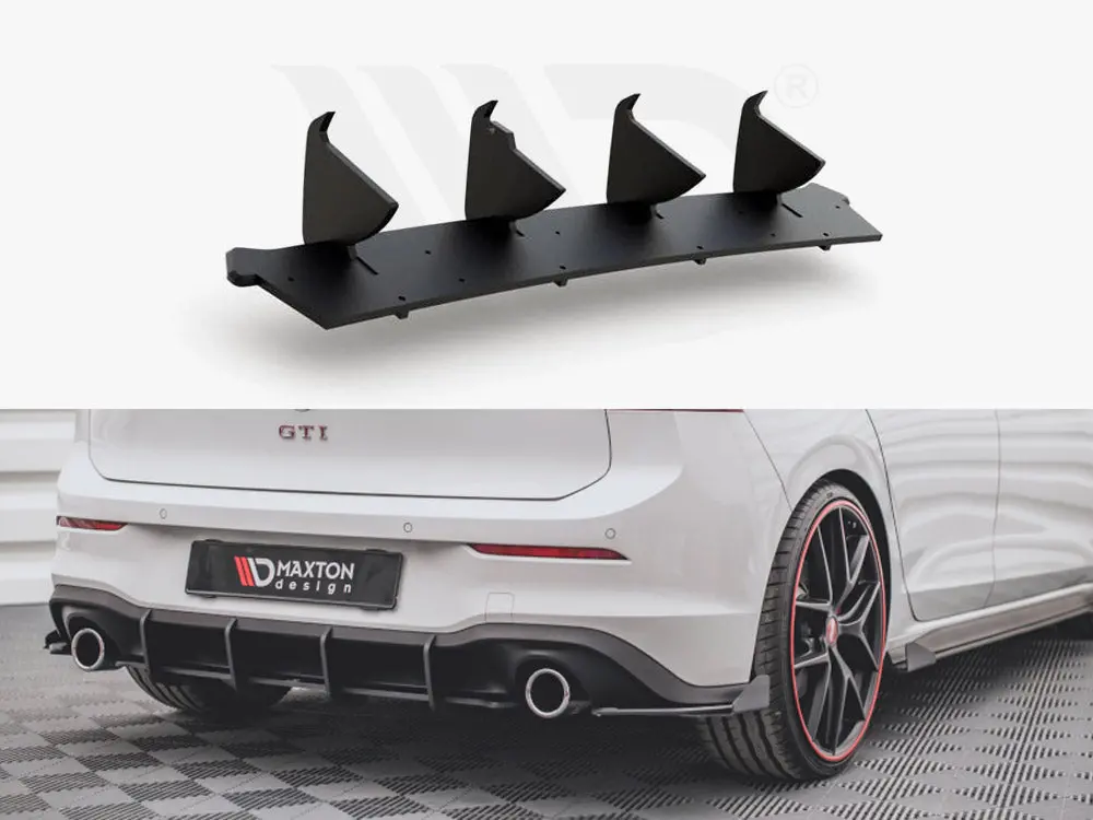 Maxton Design Racing Durability Rear Diffuser V1 Vw Golf 8 Gti (2020-) 1