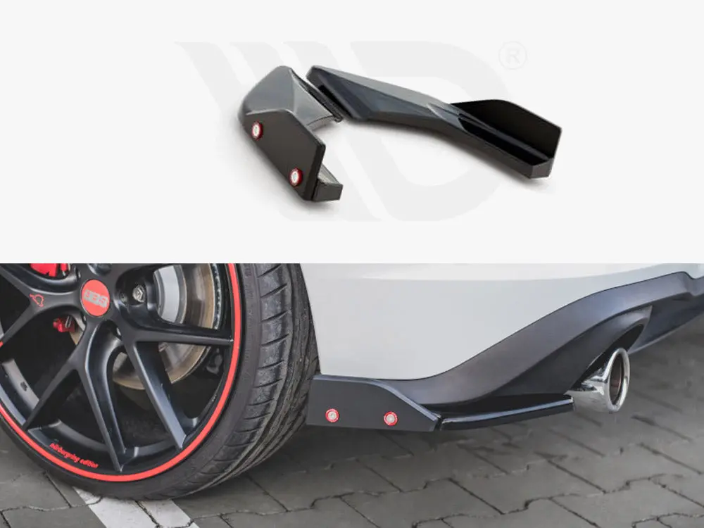 Maxton Design Rear Side Splitters V.2 + Flaps Vw Golf 8 Gti 1