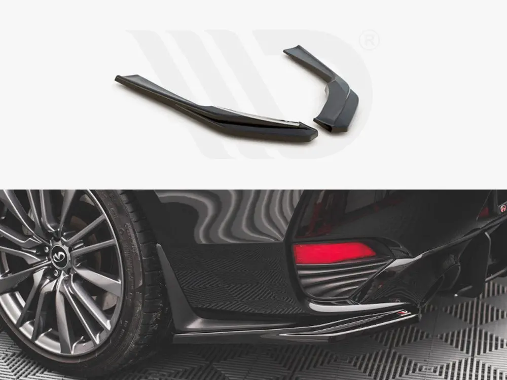 Rear Side Splitters Infiniti Q60 S Mk2 (2017-) 1