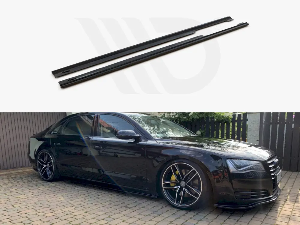 Maxton Design Side Skirts Diffusers Audi A8 Long D4 (2009- 2013) 1