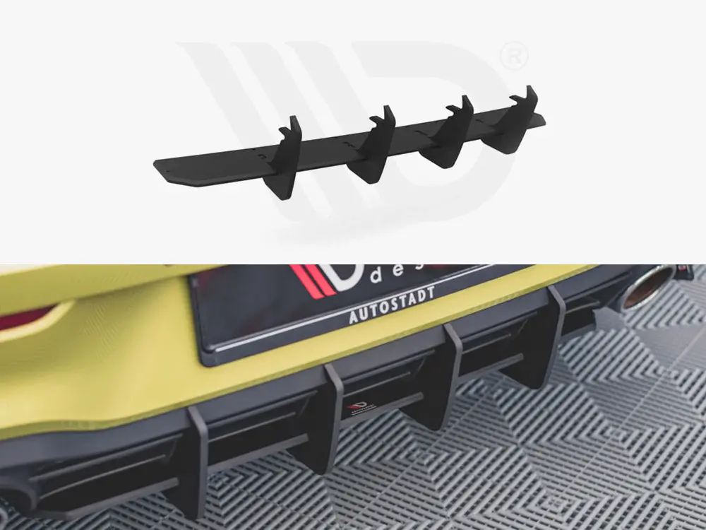 Maxton Design Racing Durability Rear Diffuser V2 Vw Golf 8 Gti Clubsport (2020-) 1