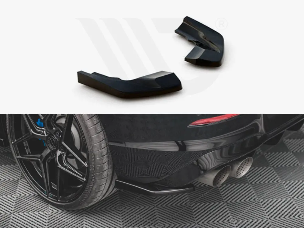 Maxton Design Rear Side Splitters V.2 Volkswagen Golf R Mk8 Facelift 1